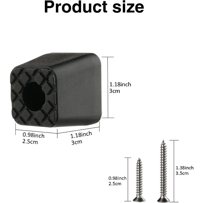 8 - Piece Set 30*30mm Soft Rubber Feet Pads, Silicone Transparent, Anti - Slip & Wear - Resistant for Dining Tables, Sofas