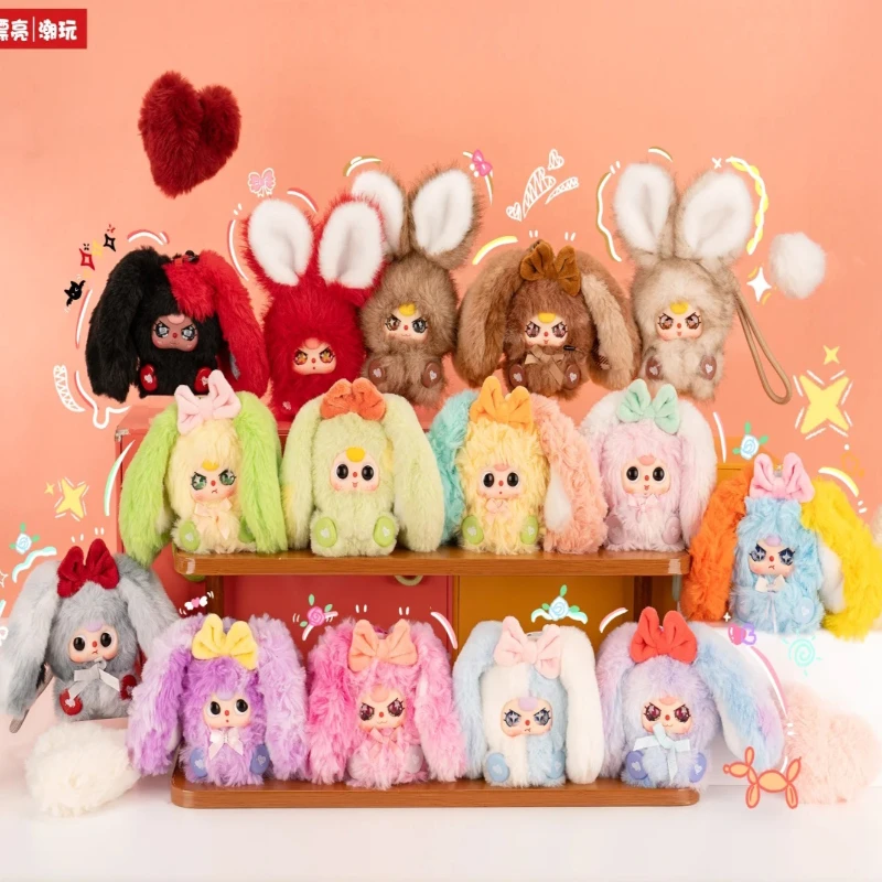 

Baby Three Alice Rabbit Town Series Blind Box Cute Bunny Anime Figures Mystery Box Toys Doll Plush Vinyl Face Pendant Girl Gifts