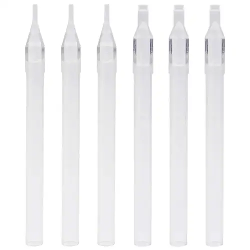Imagen 2 del producto Puntas de aguja de tatuaje largas, boquillas de tatuaje transparentes desechables, tubos de puntas de tatuaje de 108mm para suministros de máquinas de tatuaje, 100/50 Uds.