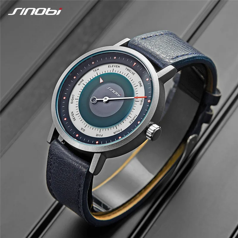 SINOBI Hot Fashion Men\'s Creative Sports Watches Male Clock Casual Military Luminous Waterproof Quartz WristWatches Dropshipping