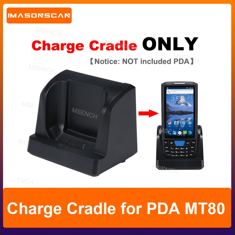 PDA MT80 Model Charging Cradle,Charge Base Station for Battery PDA Machine,Charge Dock Station for Handheld PDA