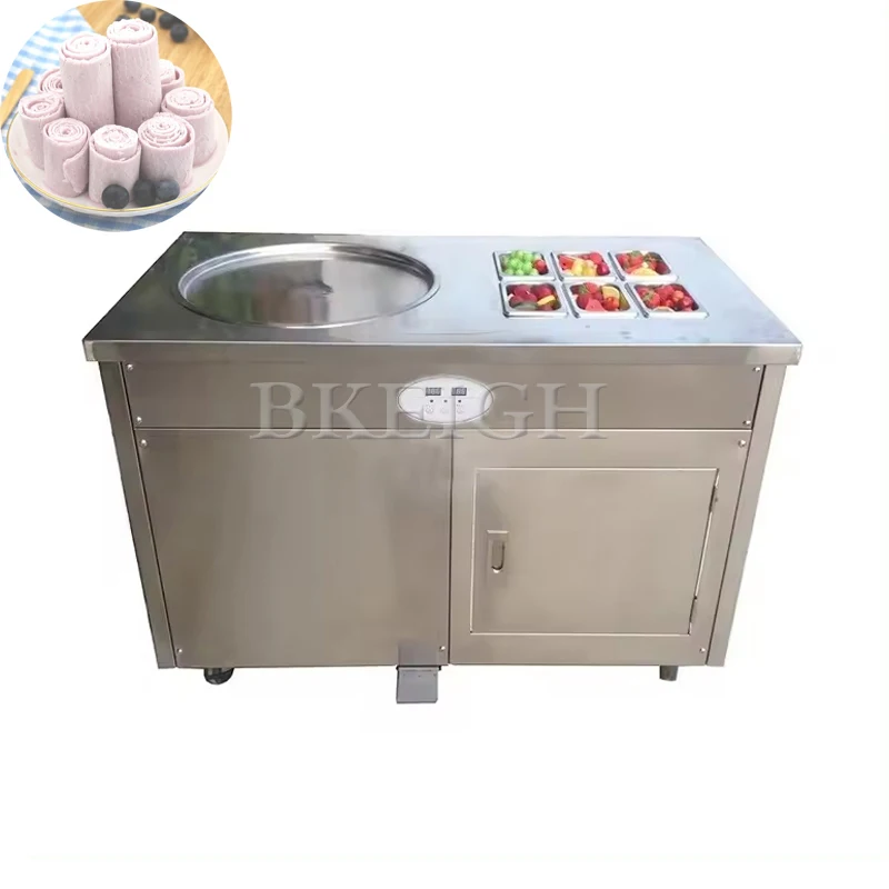 

Multi Functional Deep Fried Yogurt Machine, Commercial Thai Ice Cream Roll Forming Machine