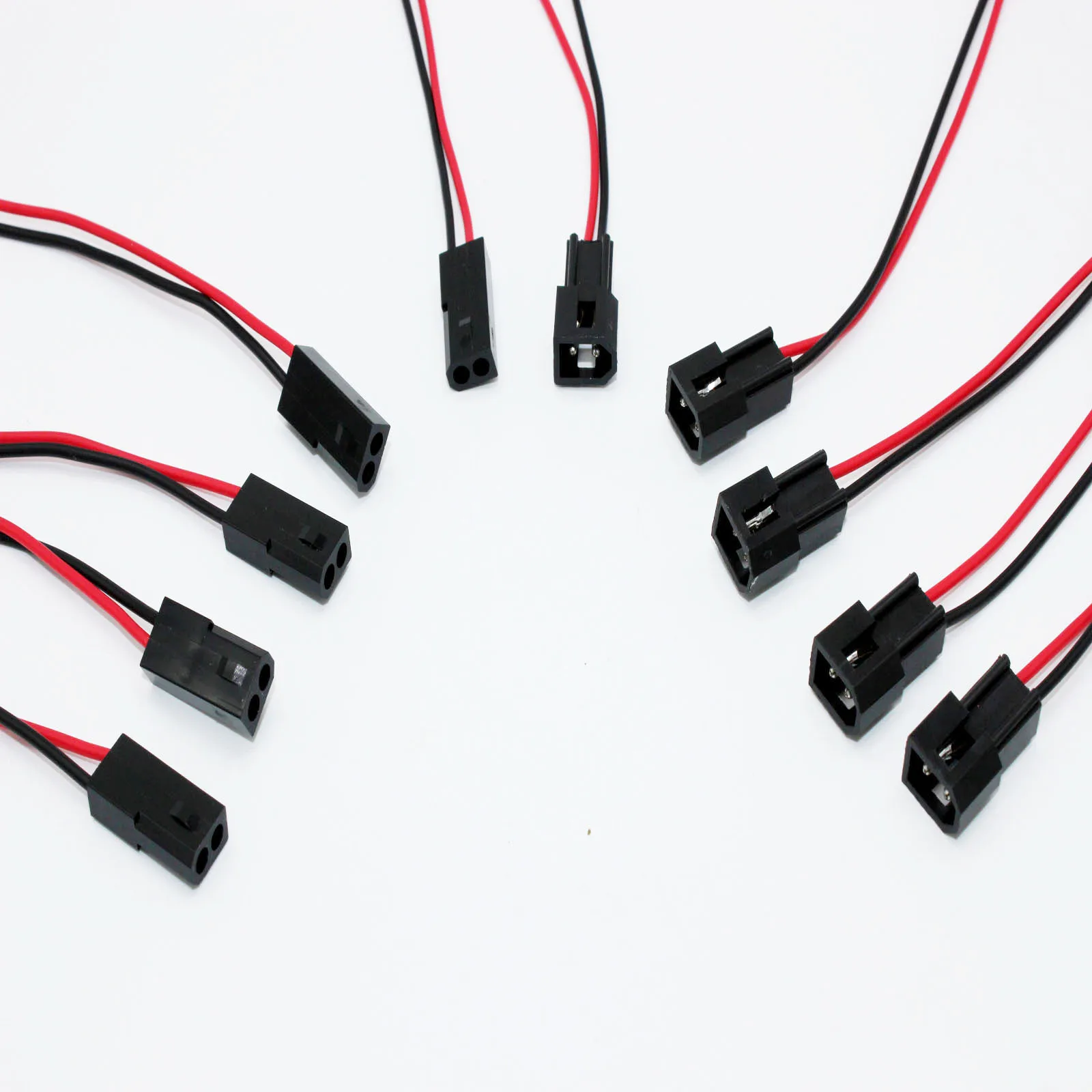 10pcs 22 AWG Plug Connector for JST 2Pin Male Female for JST RCY Plug Connector Cable Wire for LED Lamp Strip RC Toys Battery