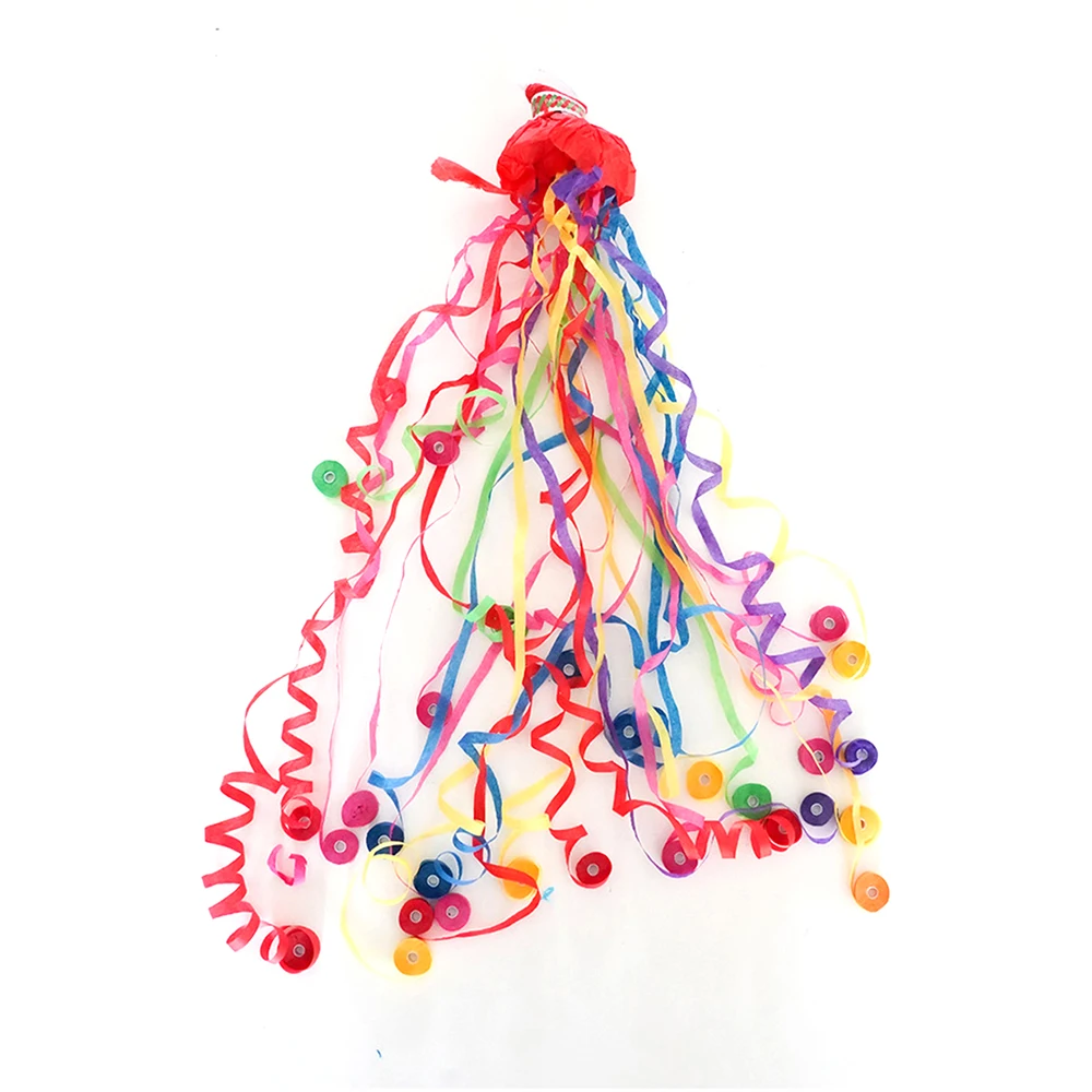 10/20Pack White Streamers Poppers Wedding Decorations Paper Crackers Hand Throw Confetti Streamer for Engagement Party Supplies