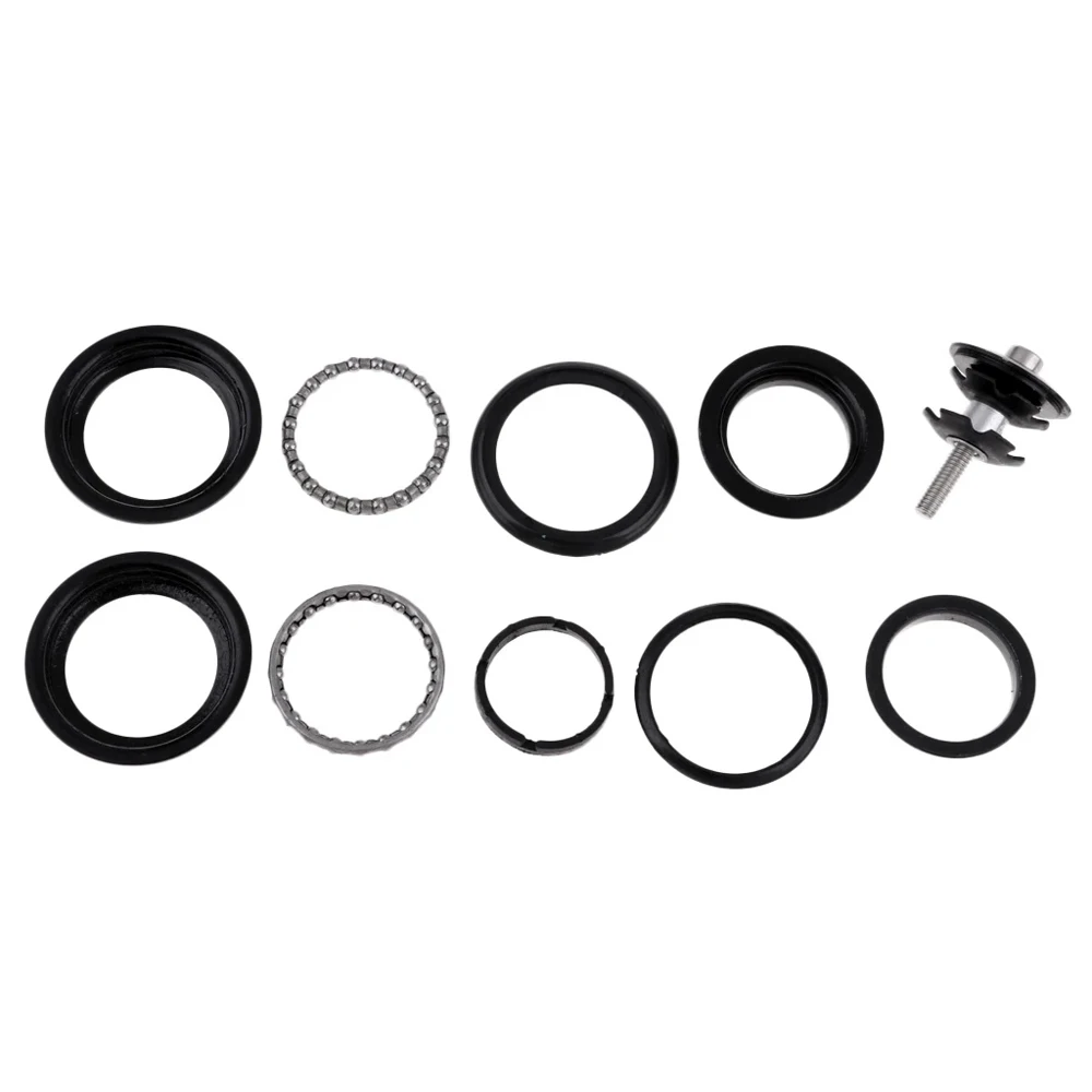 Heavy Duty Bicycle Fork MTB Bike Black Alloy Road Bike Bike External Headset Head-Tube 1 1/8" Bike