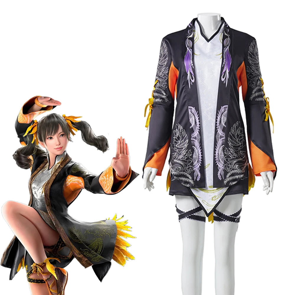 Juego Tekken LING XIAOYU disfraces Cosplay uniforme de juego Halloween carnaval fiesta vestir para mujeres