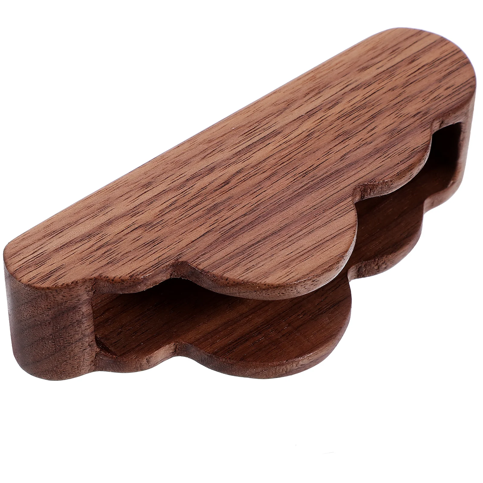 Memorandum Storage Box Cloud Business Card Holder Office Show Rack Display Wooden Aluminum Alloy Base