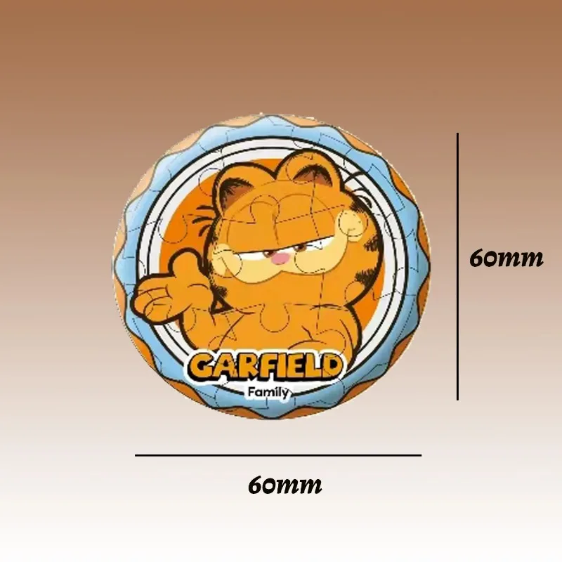 DISNEY Garfield-Autocollants de réfrigérateur de broche de puzzle de bricolage de famille, jouets faits à la main de dessin animé, accessoires périphériques cancers mignons, cadeaux pour enfants