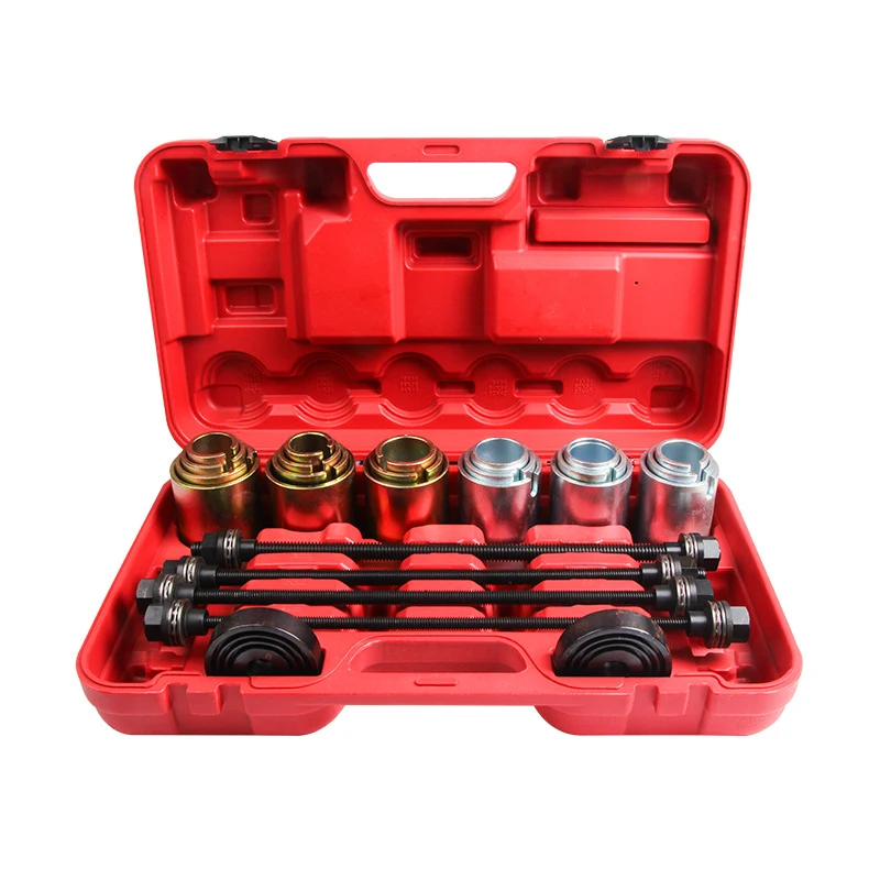 26pcs Universal Press And Pull Sleeve Kit Car Removal Installation Bushes Bearings Tool For Car Repair Auto Maintenance