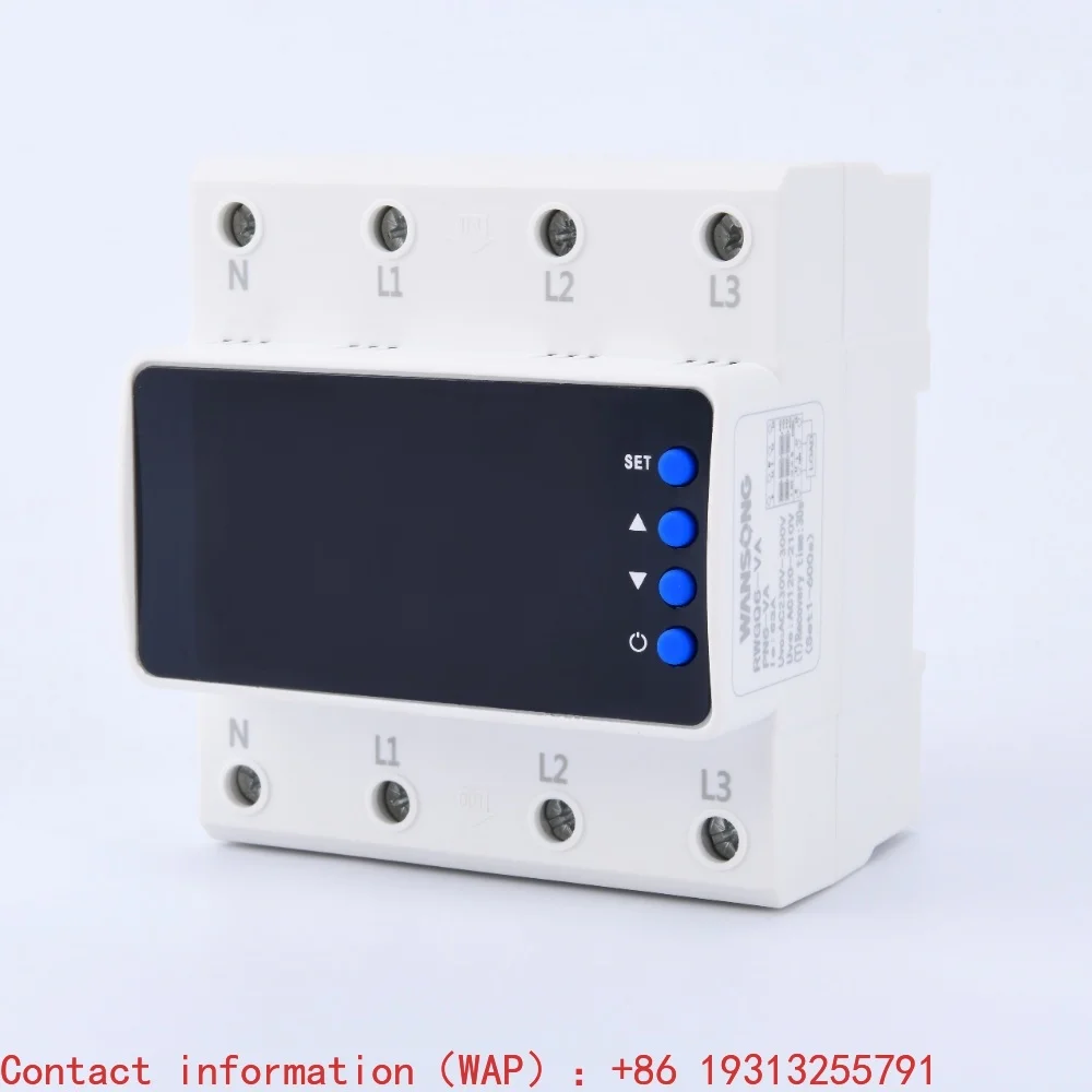 LED Display 380V AC 3 Phase 15kVA Automatic Transfer Switch Over Under Voltage Protection for RWGQ6-VA
