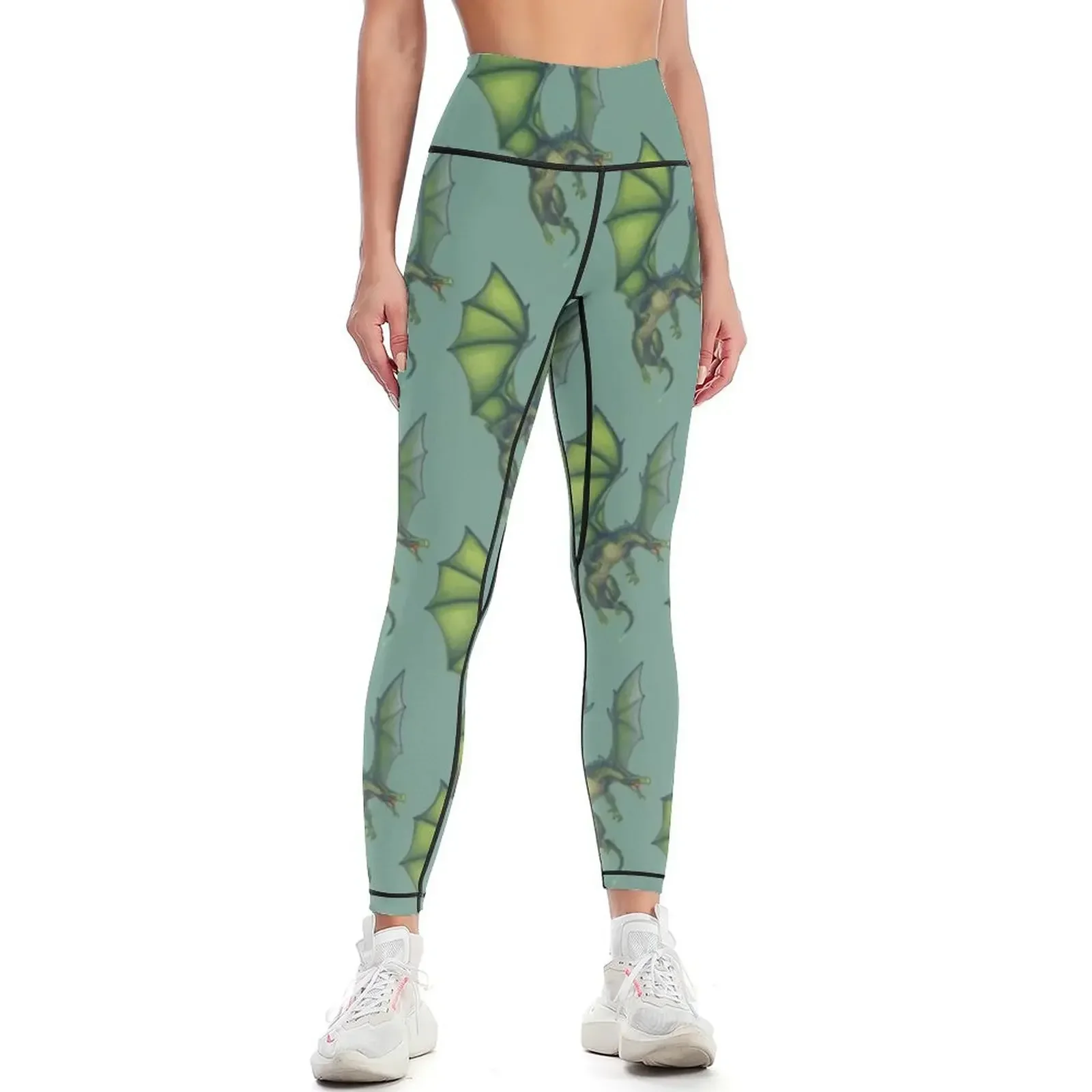 

Green Dragon Leggings sports shirts gym workout shorts sport pants Sweatpants Womens Leggings