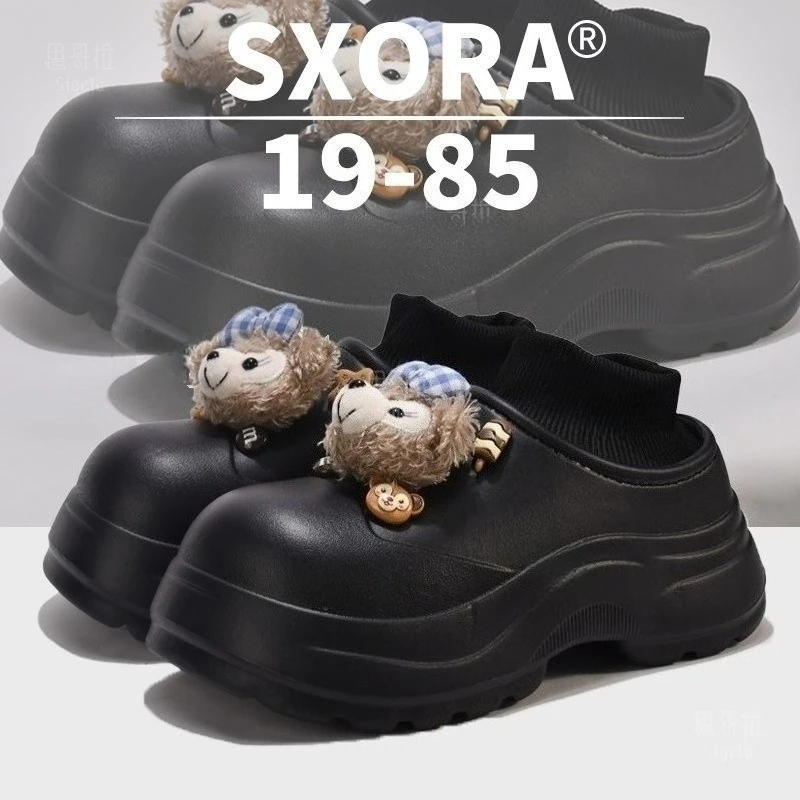 Zuecos forrados para hombre y mujer, zapatillas impermeables de invierno, calzado para jardín, zapatillas antideslizantes para casa, mulas con forro polar suave