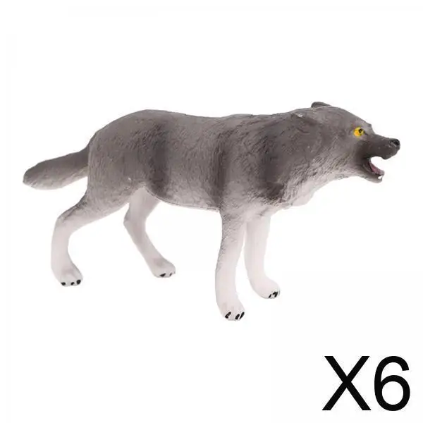 

Lifelike Wolf Figurines PVC Wild Animal Model Educational Toy for Children’s Home Decoration and Storytelling