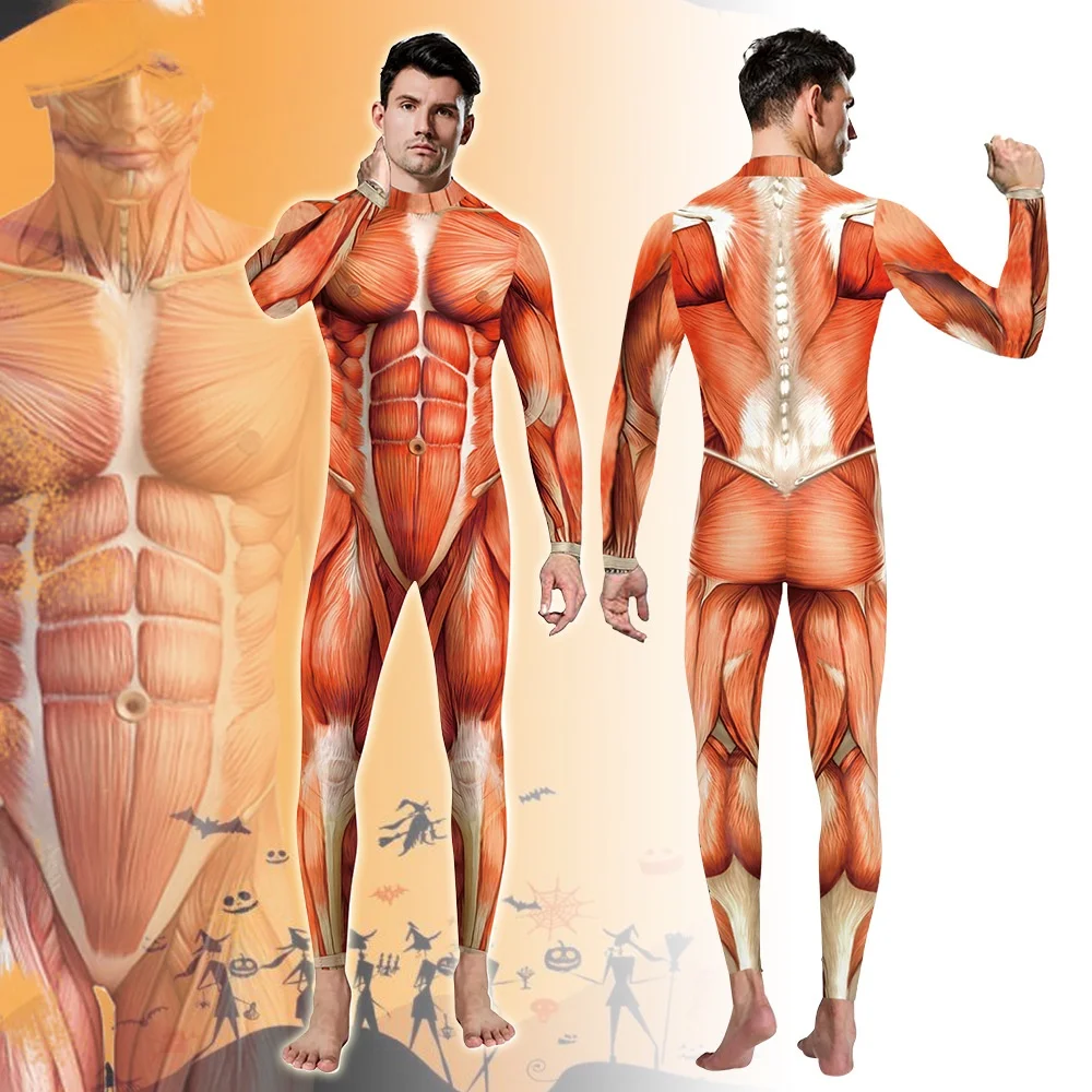 アニメ進撃の巨人マッスルラインワンジータイトスーツパフォーマンスコスチュームハロウィンコスプレ女性の伝統的な服ステージウェア