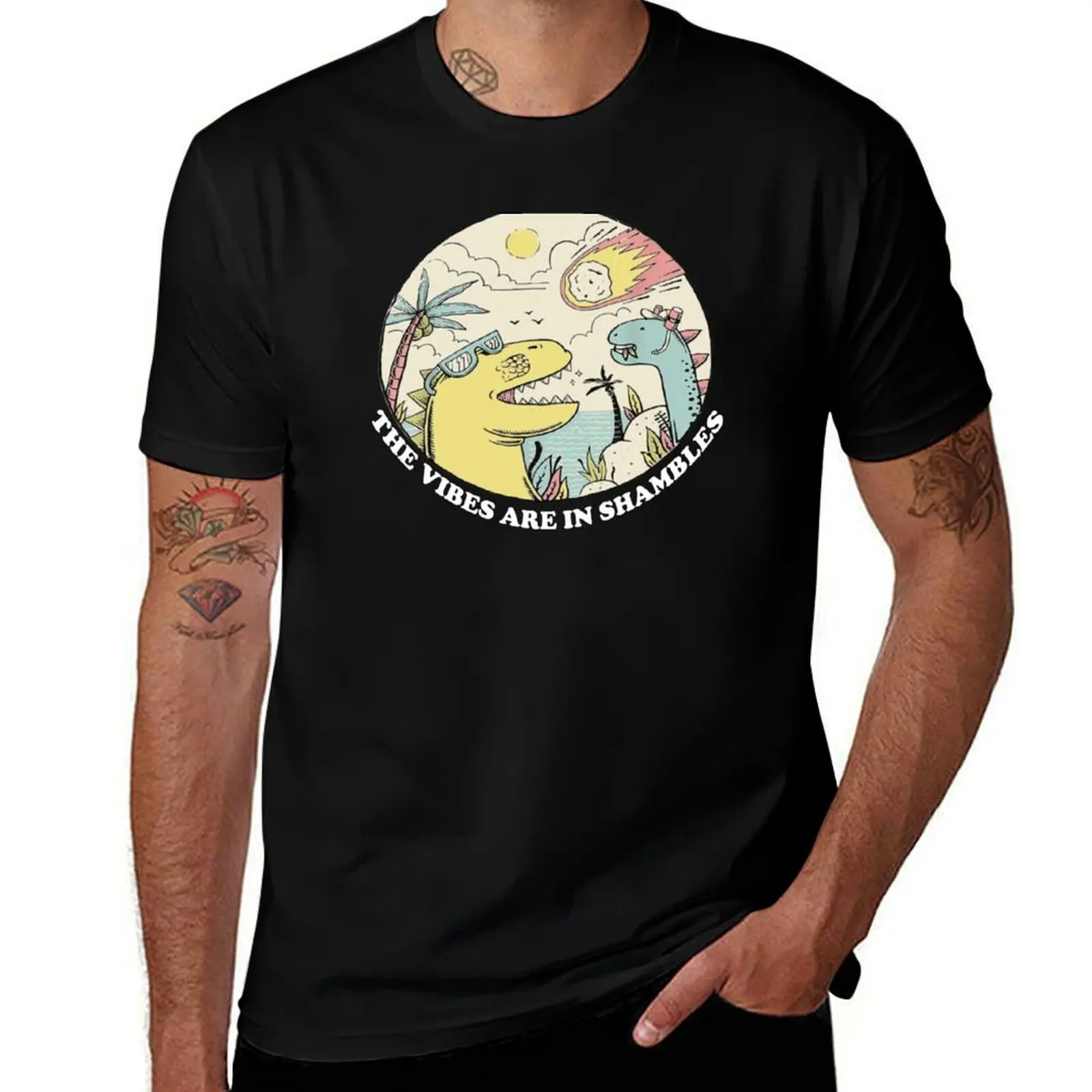 

The Vibe Is In Shambles The Vibes Are In Shambles T-Shirt t shirts for man pack white anime t shirts oversize T-Shirt