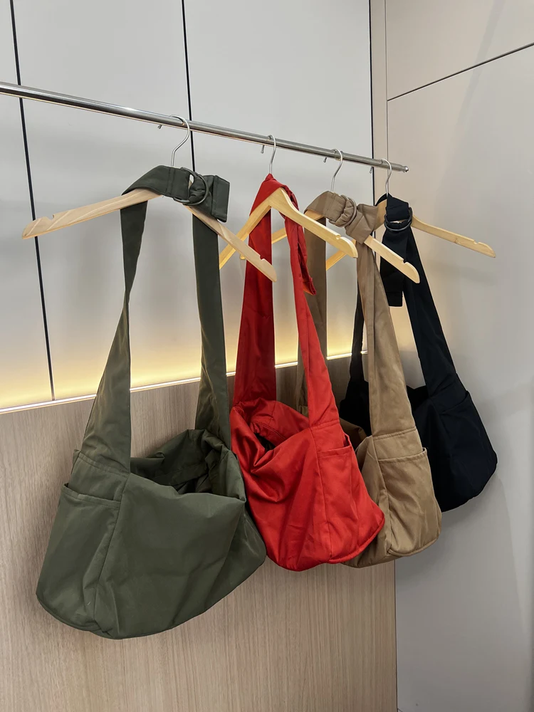 

mat Artistic Lazy Sle Nylon Fabric Soft oulder Crossbody Bag Korean Version Tote Bag Casual Simple Sle Bapa