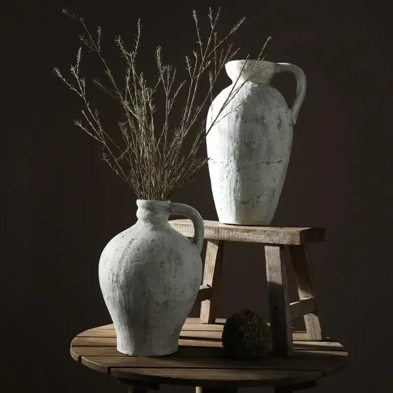 Aesthetic Ceramic Vase Flower Nordic Tall Modern Design Hydroponic Vase Vintage Small Ikebana Vazen Quaint Room Decor Vasi FYV