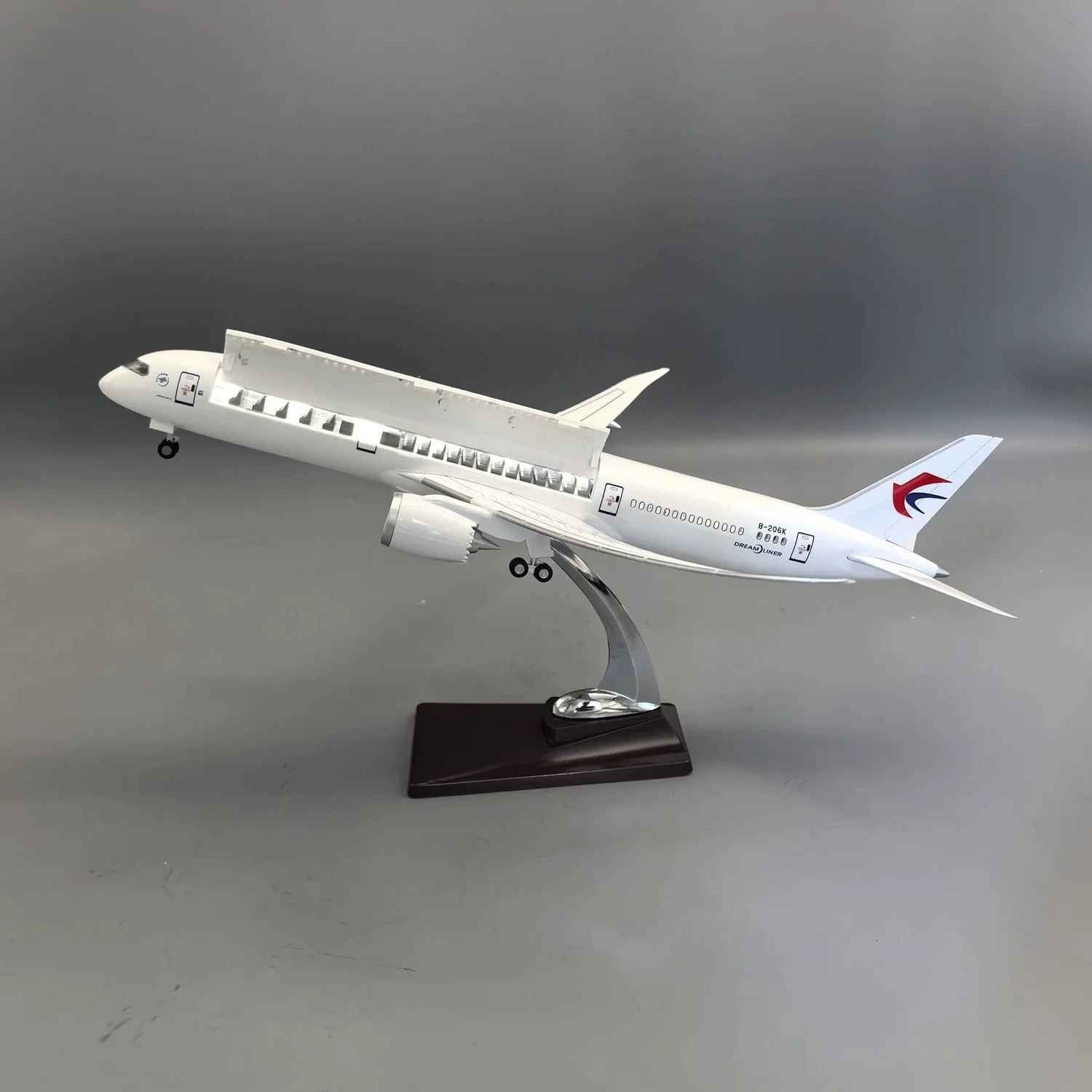 43cm New B787-9 China Eastern Cabin Door Can Open  Model Resin For Airlines Aircraft Collections And Displays Collected Gift