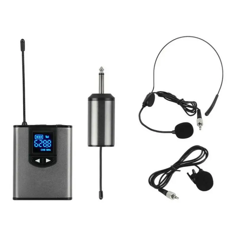 Speech Wireless Microphone Lapel Headset Mini Portable Receiver Transmitter UHF Professional Public Speaking Plug And Play