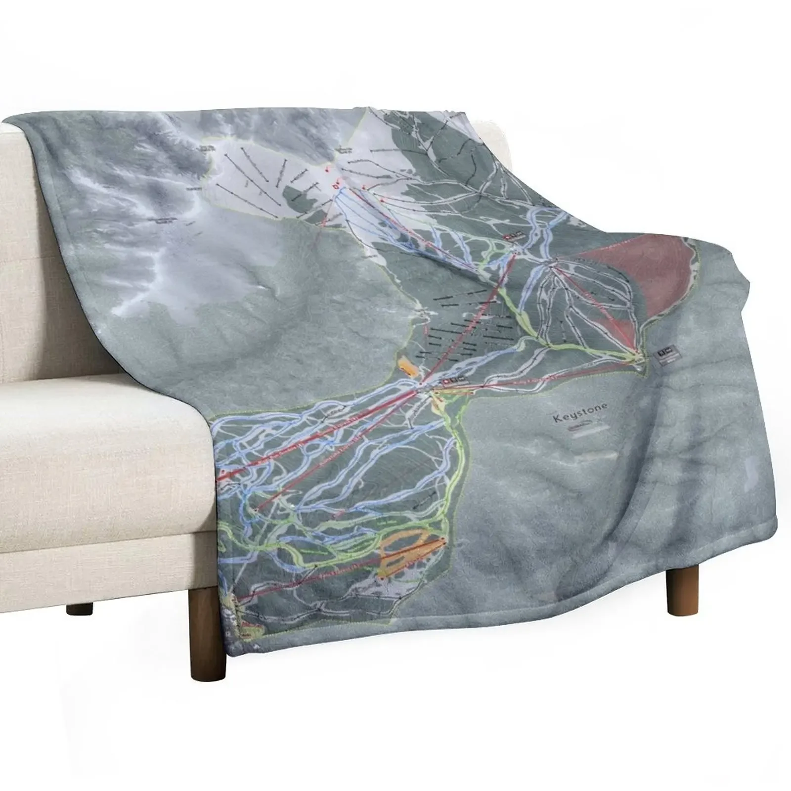 

Keystone Resort Trail Map Throw Blanket Luxury Throw Cute Plaid Blankets