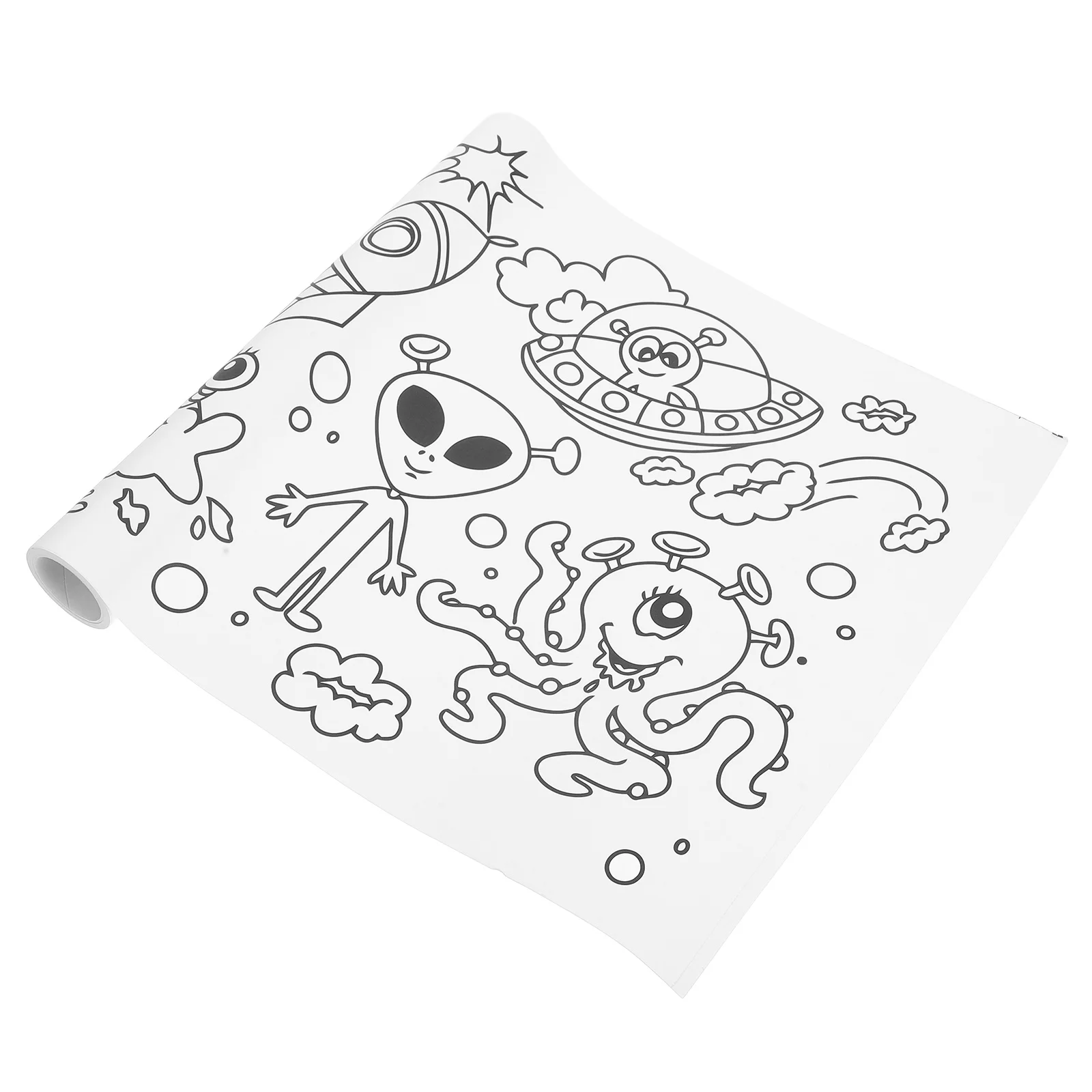 

Large Coloring Paper Roll Space Theme Giant Drawing Paper Roll Wall-Friendly DIY Graffiti Creative Art Early Educational