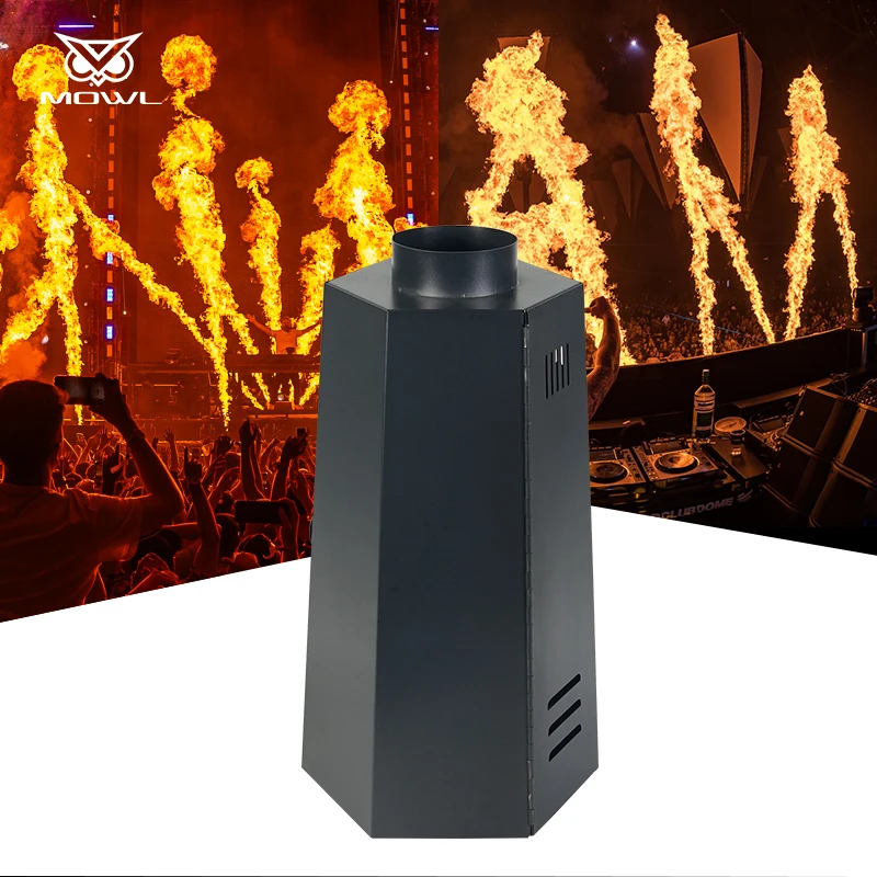 Hexagonal Mini Dmx512 Control Dj Stage Spray Fire Machine Flame Thrower Machine for Wedding Show Event
