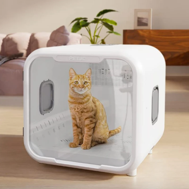 

71L Smart Dog Hair Dryer For Cat Quiet Automatic Pet Dryer Box Smart Temperature Control 360 Degree Cat Drying Box For Cat Puppy
