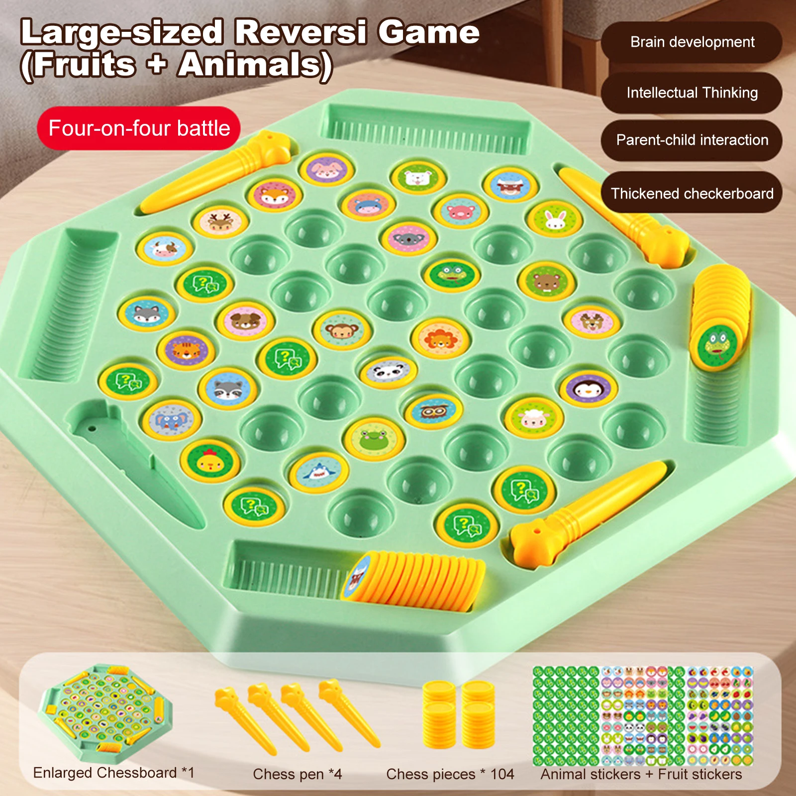 Flip-Match Board Game Flip Chess Memory Game Memory Flipping Chess for Boys Girls Preschool Family