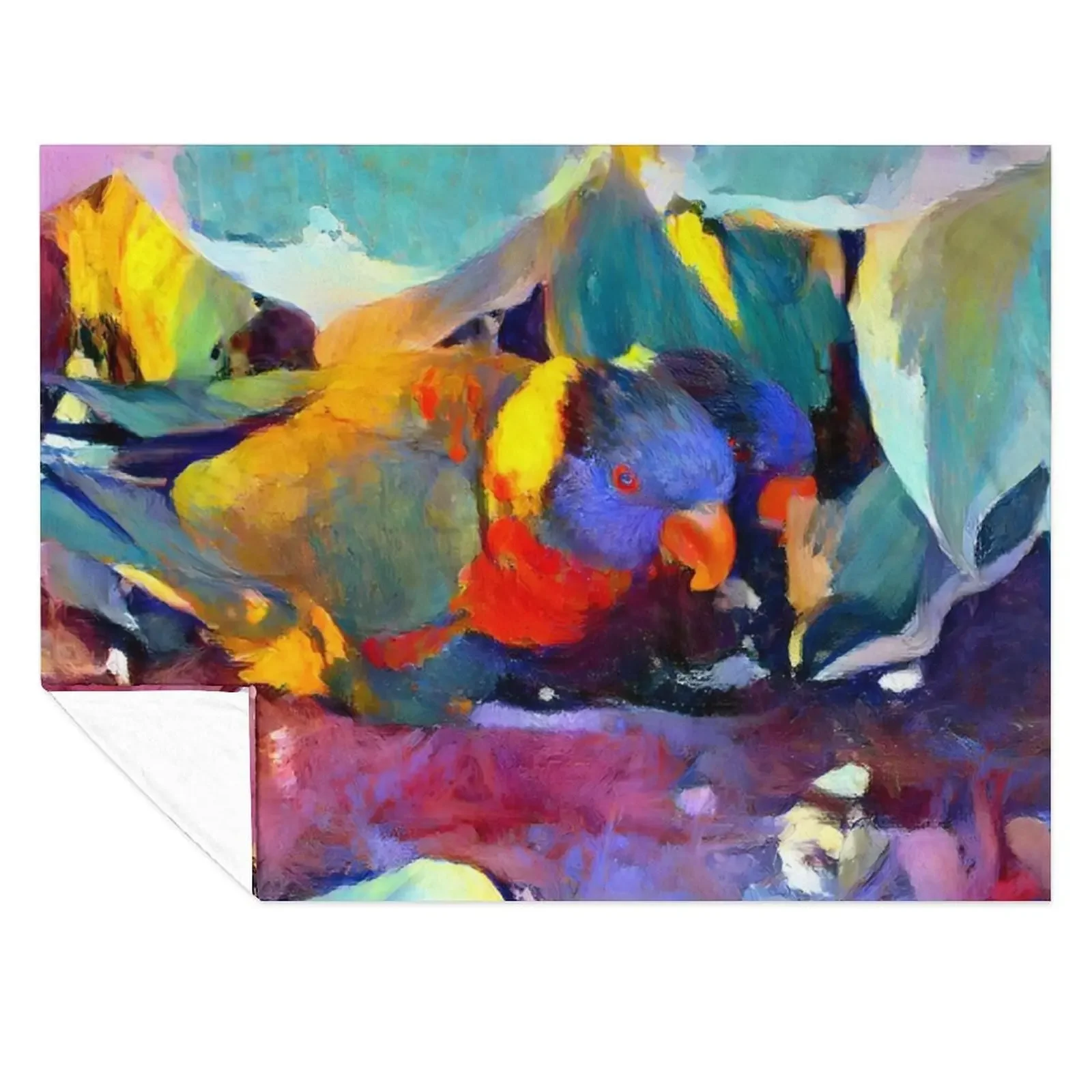 

Sing Sweet - Digital Abstract Nature Art Throw Blanket Furry Beautifuls Summer Beddings For Sofa Thin Blankets