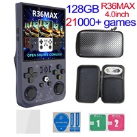 R36 MAX Retro Handheld Game  4.0Inch IPS Screen Console 64 128GB Portable Pocket Video Player Supports 30+ Emulators Original