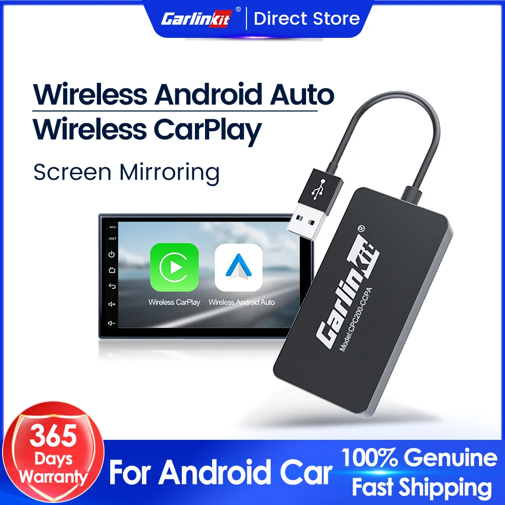 Carlinkit Wireless CarPlay for Android Car Head Unit Wireless Android Auto Dongle Mirror Screen Mirrorlink USB Adapter CCPW CCPA