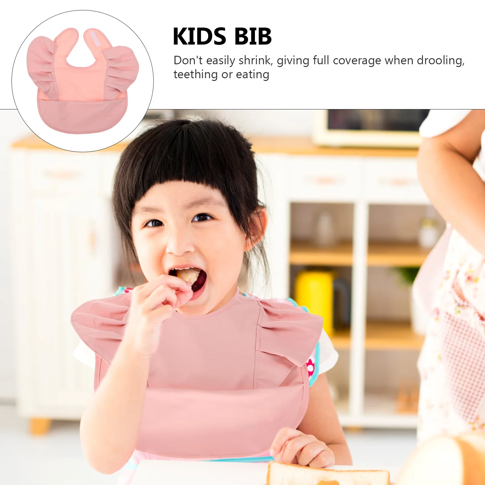 

Durable Washable Reusable Kids Bib Non-Woven Fabric No Odor Safe Skin Friendly Mealtime Apron Baby Bib Baby Mealtime Apron