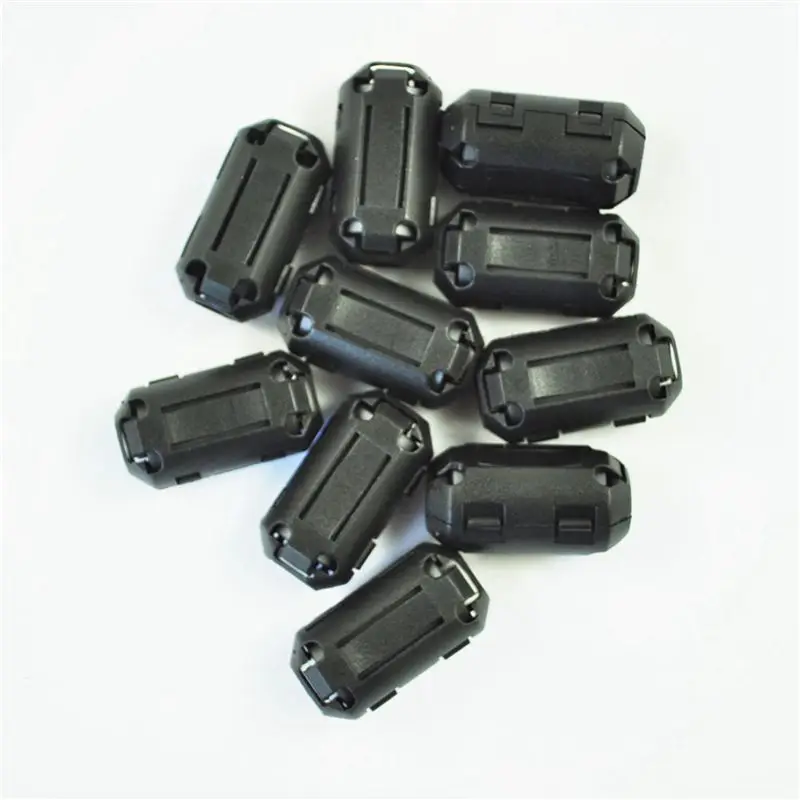 VEHO-80 Pcs Movable 7Mm Inner Diameter Black Ferrite Core Ring Cable Clip