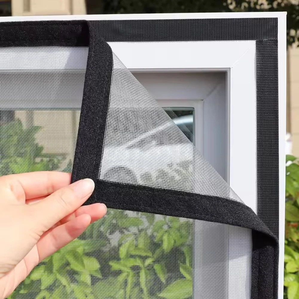 Black Window Mosquito Net Self-adhesive Anti-mosquito Window Screens Mesh Anti Insect Air Tulle Invisible Mosquitoes and Flies