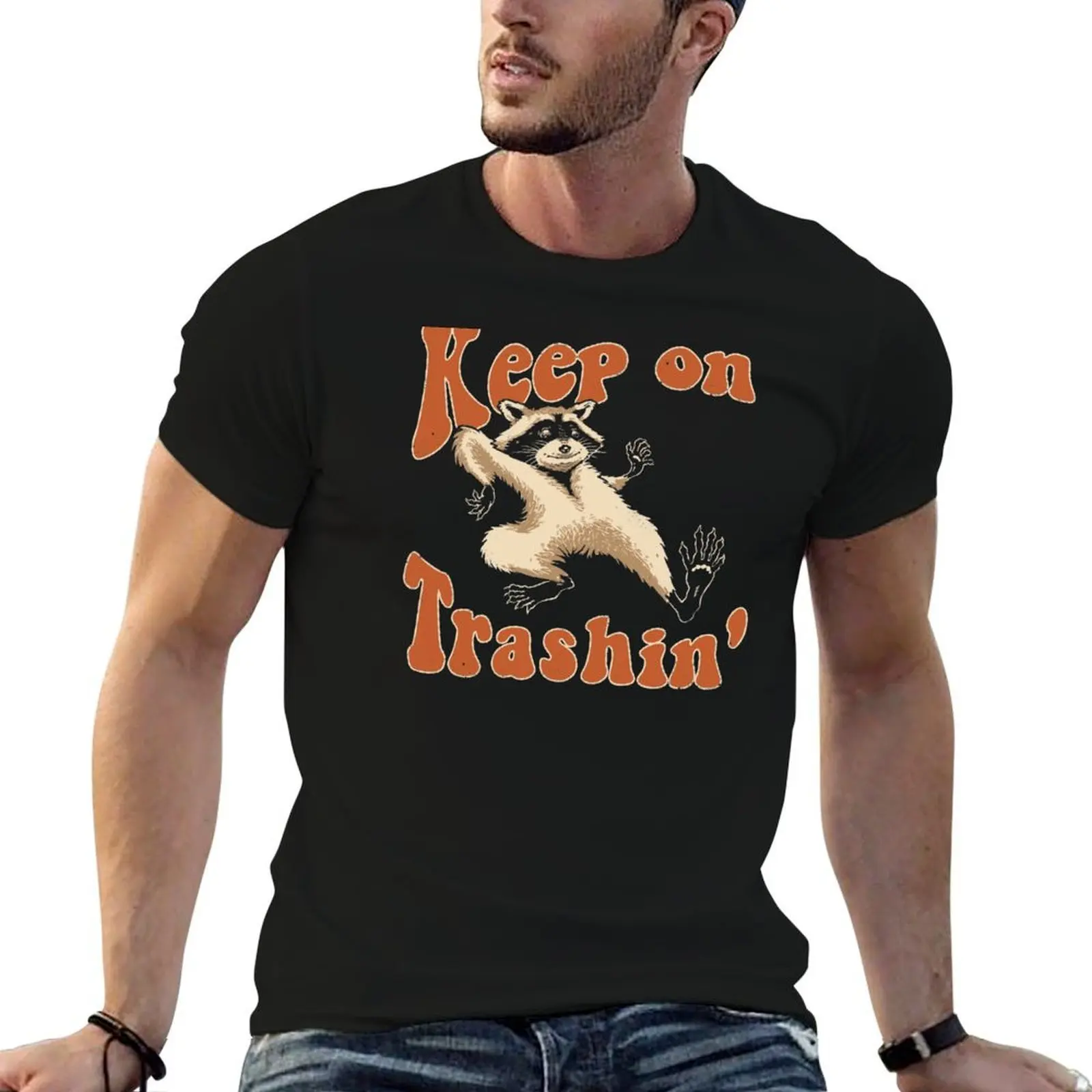 Keep on Trashin' T-Shirt Breathable Basic Cotton T-Shirt