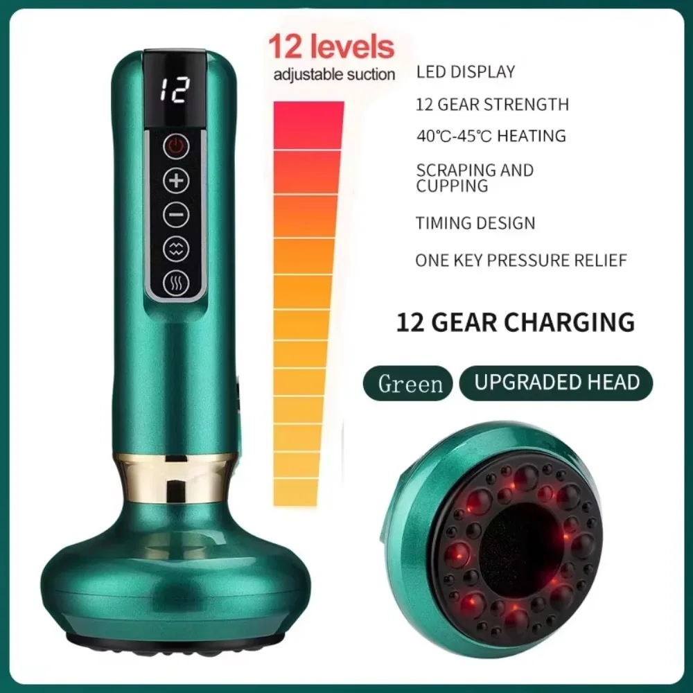 

Intelligent Electrical Cupping Device Vacuum Negative Pressure Dredging Meridian Massager Pulse Hot Compress Guasha Instrument