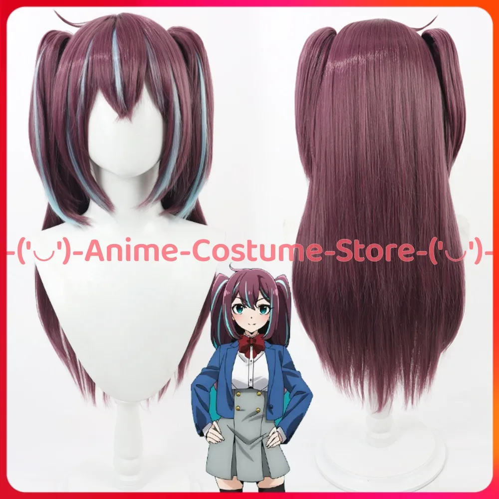 

I Wanna Be a Twist Magical Girl Akuya Shinju Cosplay Wig Ponytail Anime Character Halloween Carnival Party Wigs Synthetic Hair
