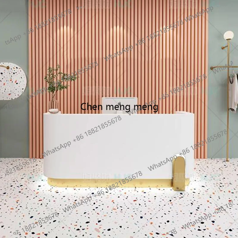 Best Led Lights Reception Desks Drawer Small Executive Unique Reception Desks Modern Beauty Mostrador De Tienda Trendy Furniture