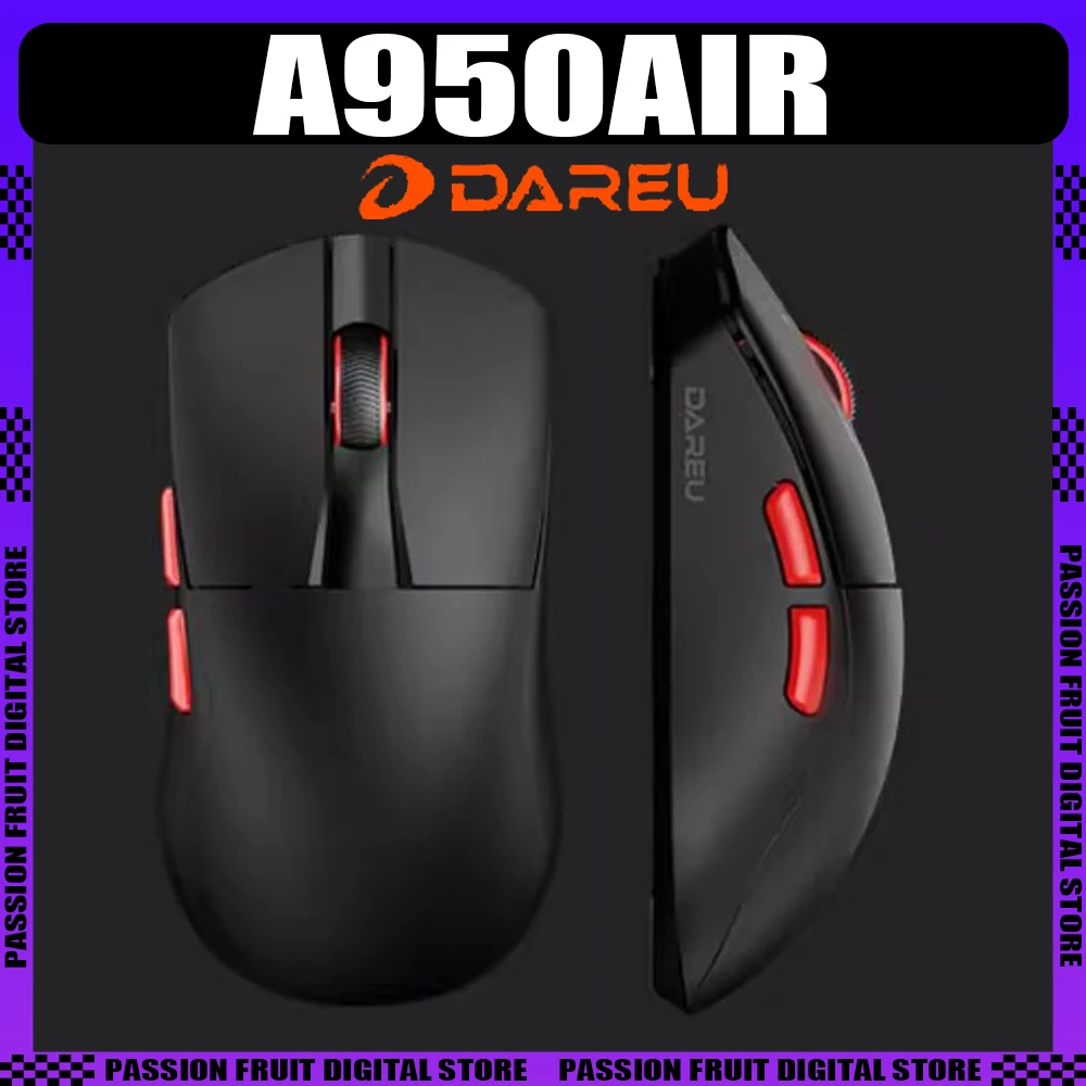 DARUE A950AIR Wireless Mouse Dual 8K Low Delay 2.4G Dual Mode E-Sports Gaming Mouse 35g Lightweight PC Gamer Accessories Gifts