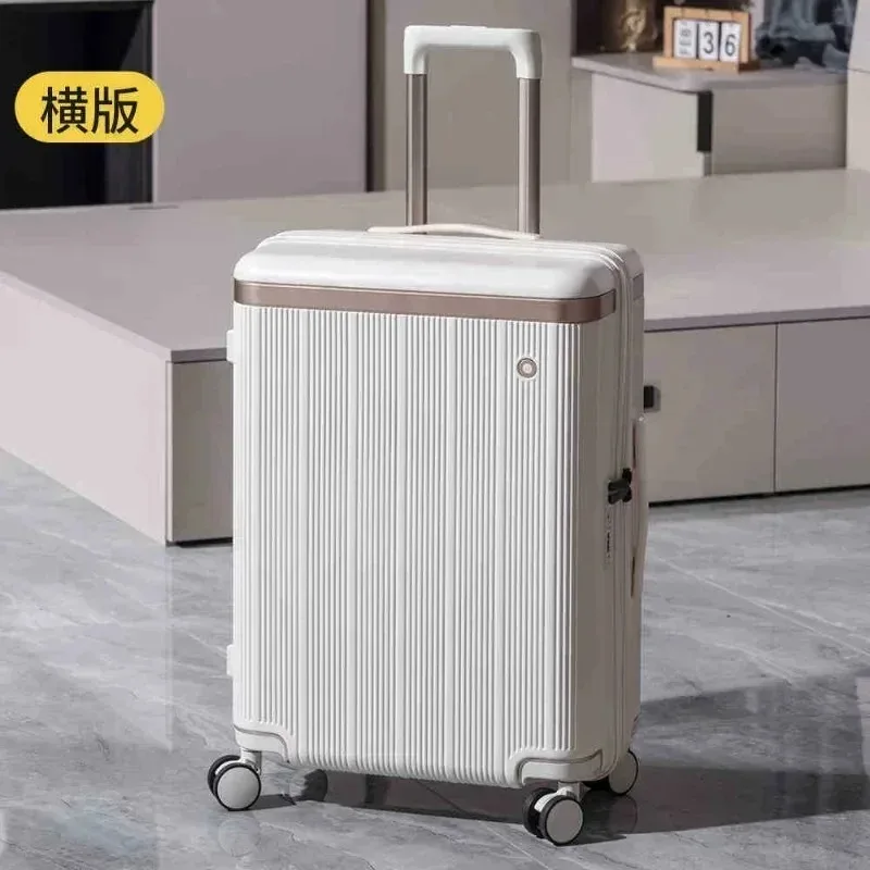 Suitcase, female and male students zipper suitcase, universal wheel 20 boarding password leather case.