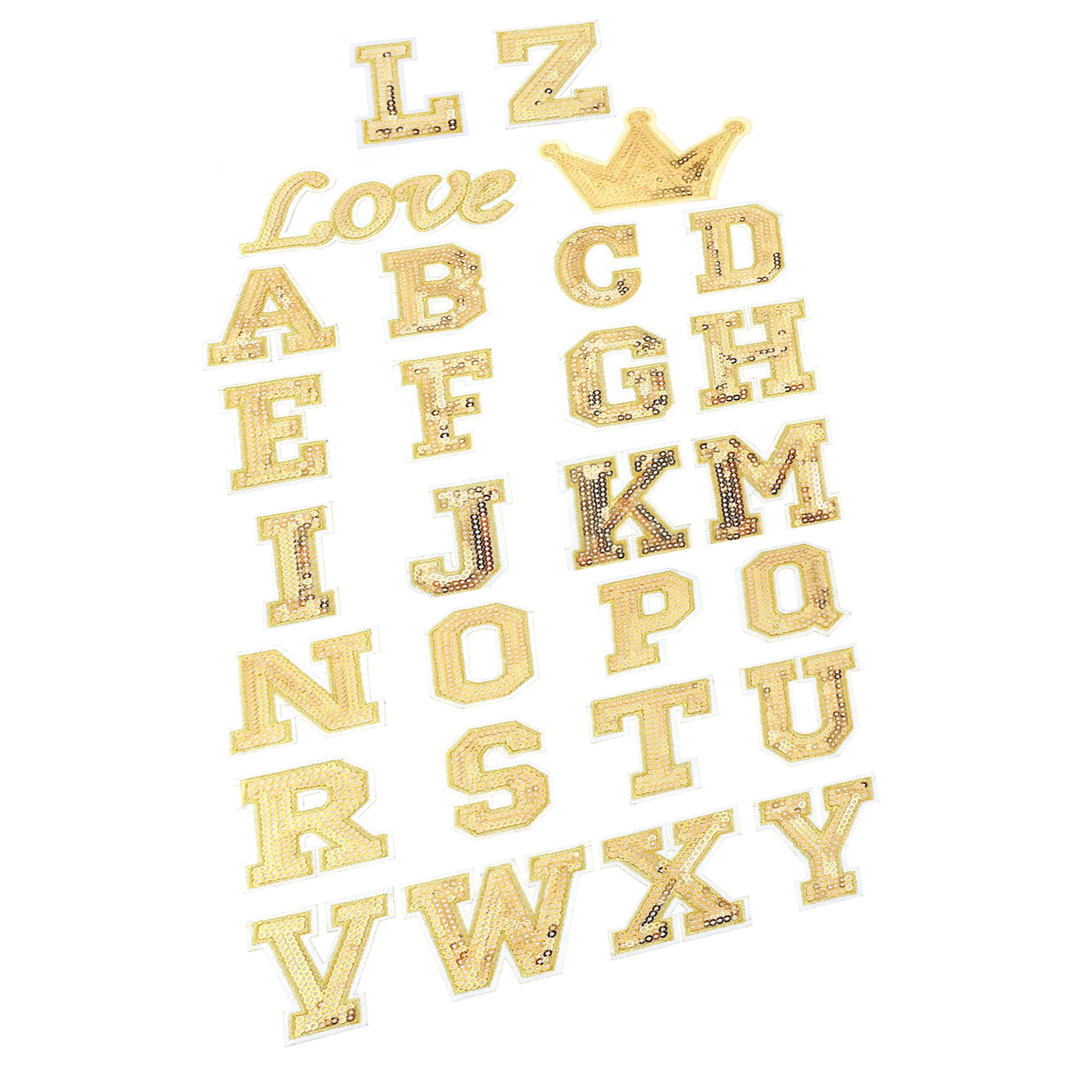 

56pcs Embroidered Alphabet Letters Cloth Patches for Jackets Clothes Bags Hats Sew on Iron on Applique Embellishments