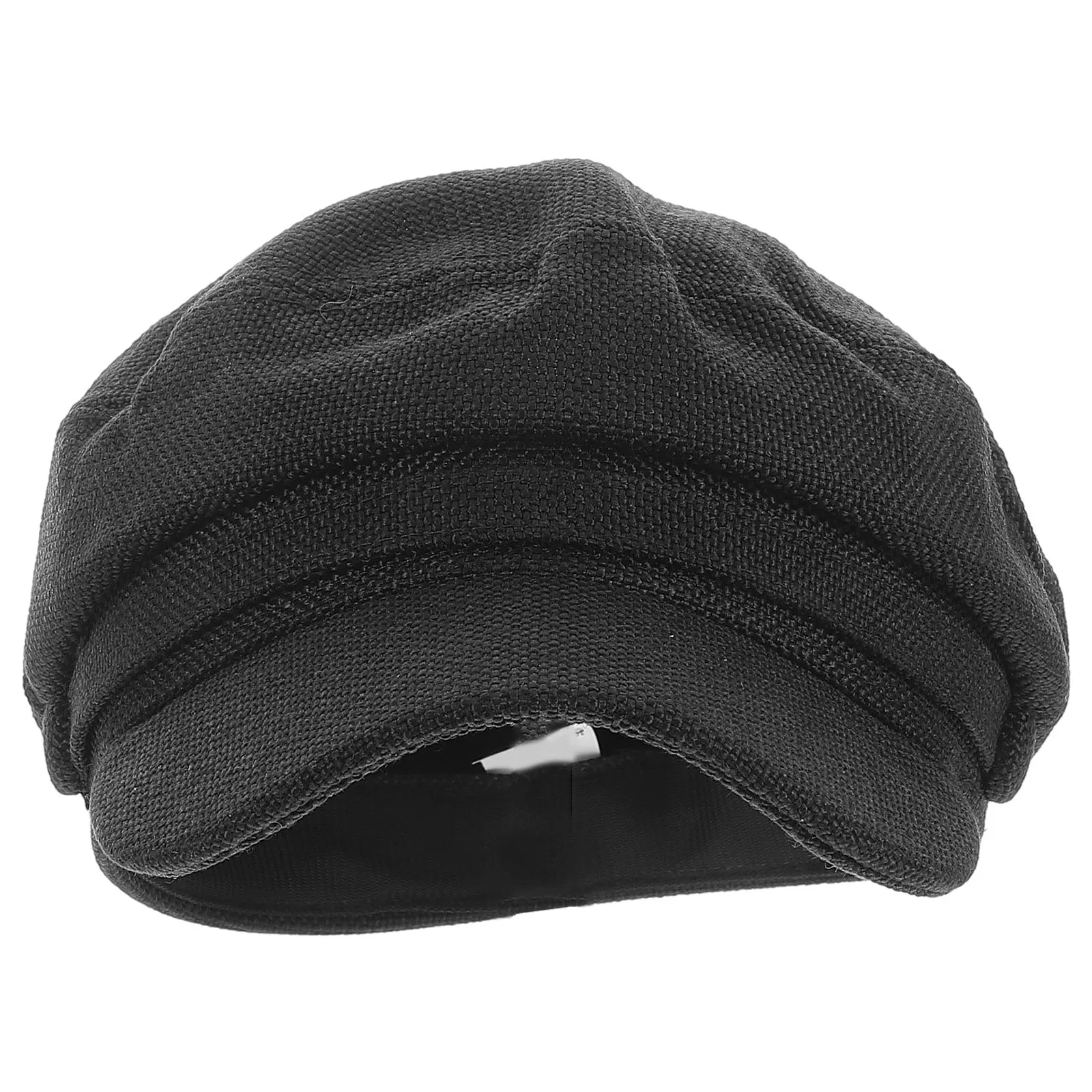 

Navy Beret Hats for Women Artist Flat Cap Linen Fabric Grey Satin Lined Retro Travel Outdoor Sun
