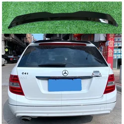 For W204 Wagon Mercedes Benz W204 C200 C300 Estate/Wagon Car Rear Trunk Spoiler Wing Boot Lip ABS Plastic 2007-2014