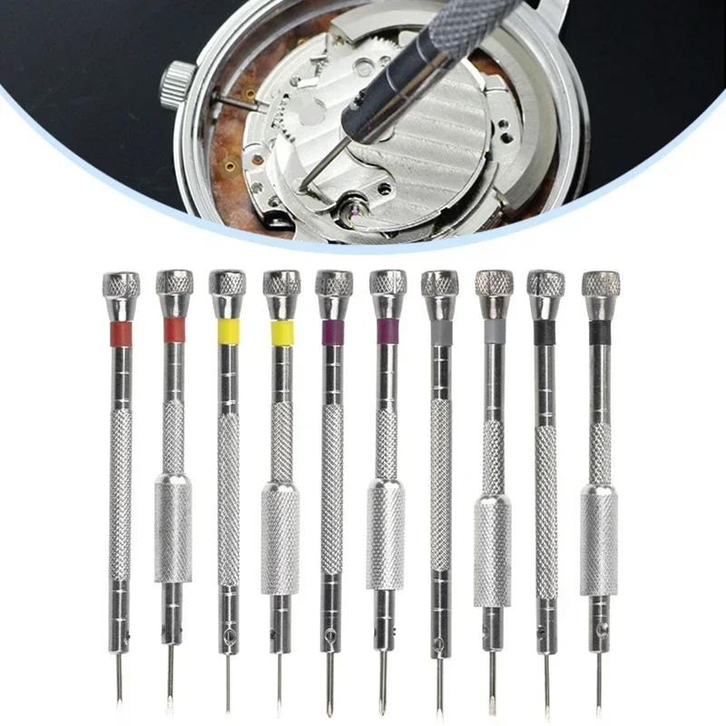 5pcs 시계 수리 도구 스크루 드라이버 세트 0.8mm-1.6mm 플랫 헤드 스크루 드라이버 키트 시계 수리 도구에 대한 전문 시계 제조 업체