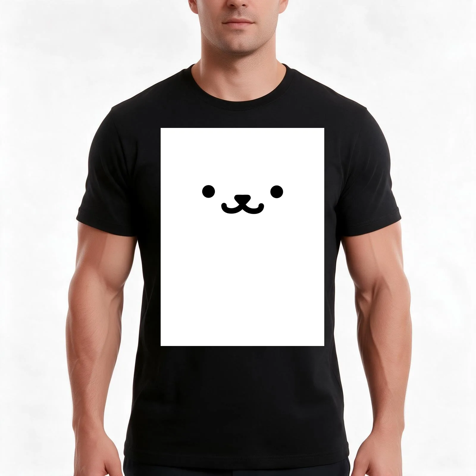 Neko Atsume - Snowball Graphic T-Shirt, Summer Casual Cotton Tee, Oversized Streetwear Tops, Vintage Graphic Print, 100% Cotton