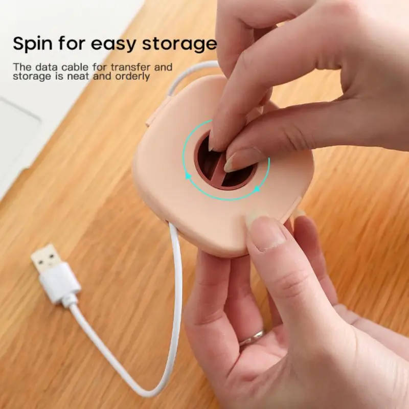 1~6PCS Cable Organizer Convenient Wire Storage Solution With Phone Holder Cable Management Innovative Rotating Cable Winder Box