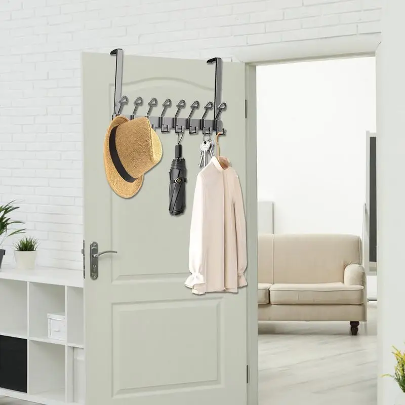 

Over The Door Hook Hanger Heavy Duty Towel Rack Organization Bracket With Rounded Top For Living Room Bathroom Bedroom Kitchen