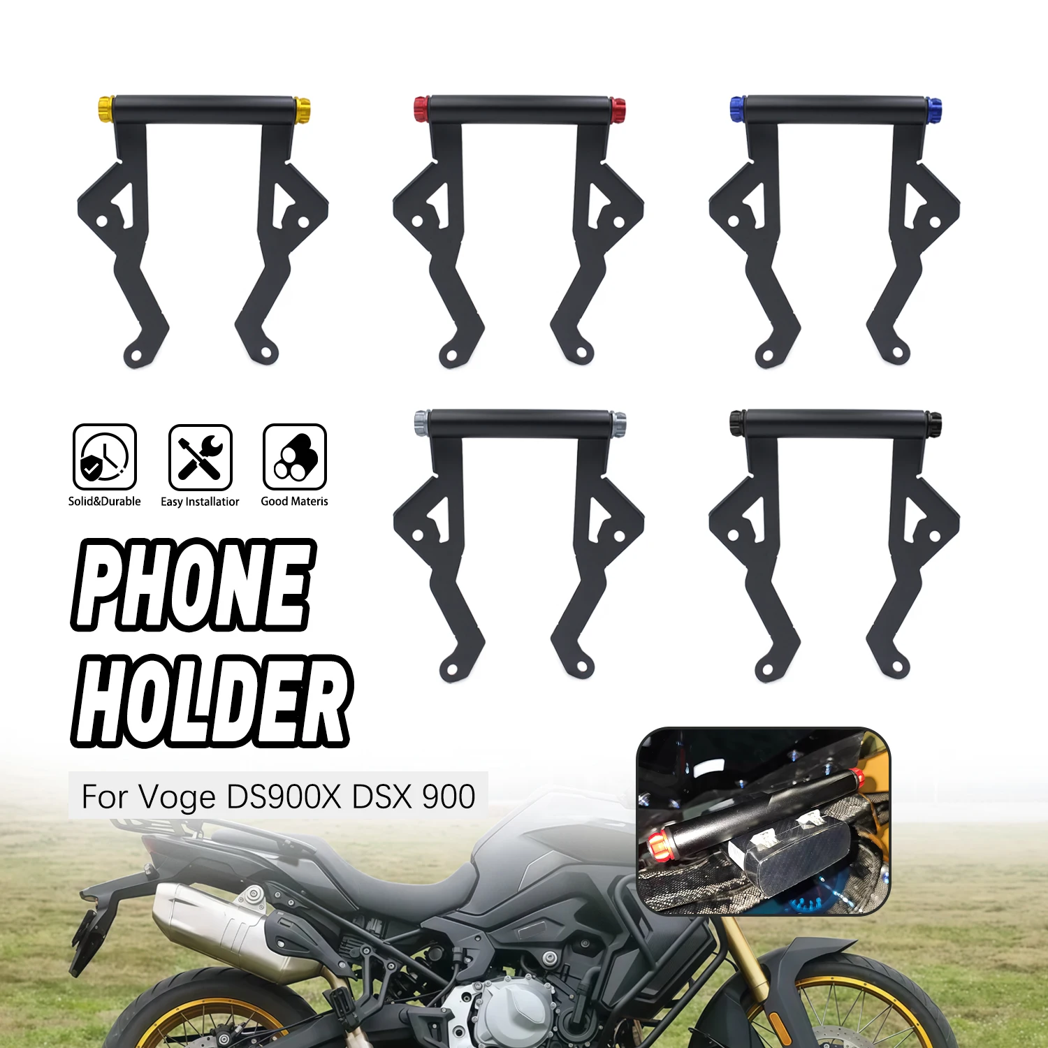 

Motorcycle Accessories New GPS Phone Holder Stand Navigation Bracket Stand Shock Absorber Stand FOR Voge DS900X DSX 900 DSX