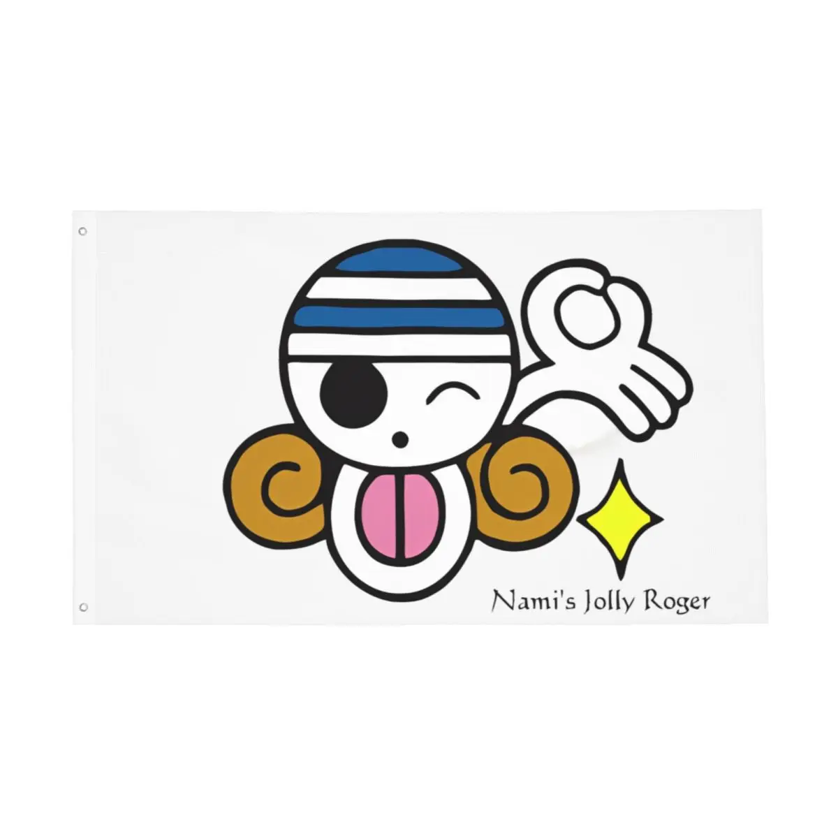 

One Piece Flag Nami Logo Flag Outdoor Banner Polyester Decoration Double Sided 2x3 3x5 4x6 5x8 FT Flags