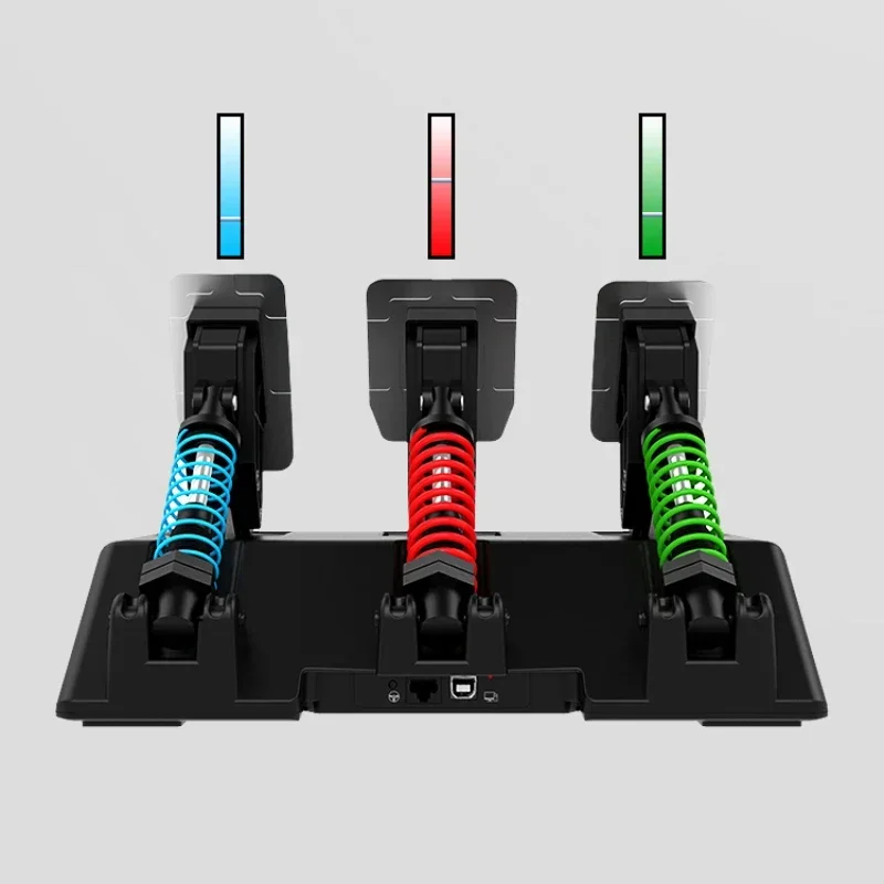 

Hall Magnetic Induction Linear Three Pedals Logitech Figure Masite Universal Computer Pc Racing Game Simulator